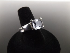 .925 Sterling Silver Iolite Crystal Ring Size 8