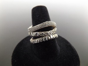 .925 Sterling Silver Artisan Ring Size 8
