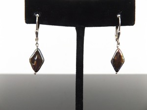 NEW .925 Sterling Silver Abalone Shell Hook Clasp Earrings