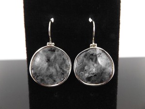 .925 Sterling Silver Shale Hinged Hook Earrings