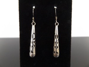 .925 Sterling Silver Artisan Dangle Hook Earrings