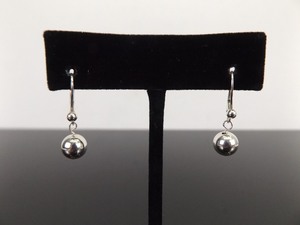 .925 Sterling Silver Ball Hook Clasp Earrings