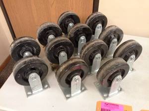 lot 510 image: Lot of (12) 2x6in. Caster Wheel Assemblies