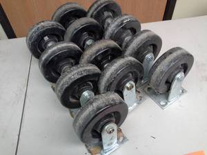 lot 526 image: Lot of (12) 2x6in. Caster Wheel Assemblies
