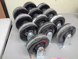 lot 527 image: Lot of (12) 2x6in. Caster Wheel Assemblies