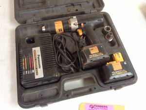 lot 548 image: Panasonic 15.6VDC Cordless Multi DrillDriver, 2-Batteries, Charger, Case