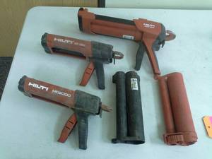 lot 576 image: Lot of (3) Hilti Chemical Anchor Dispenser MD2000