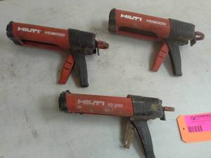 lot 577 image: Lot of (3) Hilti Chemical Anchor Dispenser MD2000