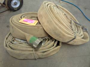 lot 587 image: Lot of (3) 3in. Fire Hoses
