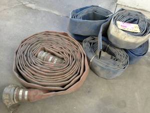 lot 589 image: Lot of (5) 3in. Fire Hoses