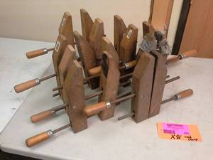 lot 653 image: Lot of (8) Wood Clamps