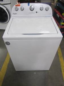lot 53 image: Whirlpool 3.5-cu ft Top-Load Washer with Agitator (White) WTW4816FW