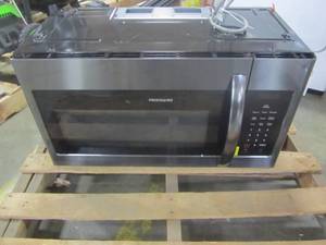 lot 59 image: Frigidaire 1.6-cu ft Over-the-Range Microwave with Sensor Cooking Controls (Black Stainless Steel) (Common 30-in Actual 29.875-in) FFMV1645TD