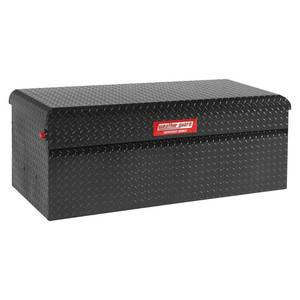 lot 122 image: Weather Guard 50.25 in. Matte Black Aluminum Full Size Chest Truck Tool Box 300401-53-01