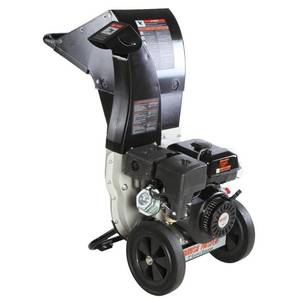 lot 134 image: Brush Master 3 in. Dia 270cc Feed, Unique and Versatile 3-in-1 Discharge, Chromium Chipper Shredder CH8