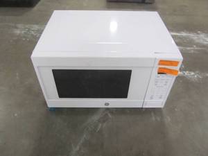 lot 151 image: GE 1.6 cu. ft. Countertop Microwave in White with Sensor Cooking JES1657DMWW