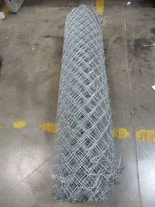 lot 313 image: 1 Roll of Yardgard 5 ft. x 50 ft. 12.5-Gauge Galvanized Steel Chain Link Fabric, 308755A,