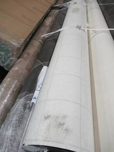 lot 327 image: 6 Foot Linoleum 1 Rolls (cut) Approximately 25-50 in Total Length.