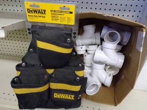 DeWalt Heavy Duty Tool Bag and PVC Fittings