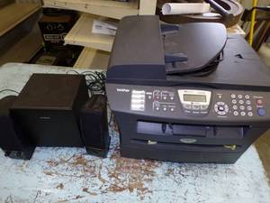 Brother Printer  Scanner  Copier and Computer Speakers