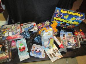 Open Box Toy Lot- Lego, Batman The Penguin Perfection Game, Disney Figurine, Toy Story 4 Toy, Lego Movie Clock
