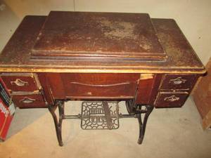 Antique Sewing Machine 34 X 18 X 29