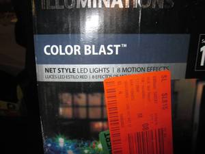 Animated Window Projection Kit, 100 ct. Color Blast Net Lights, (2)25 ct. C9 LED Lights 8C
