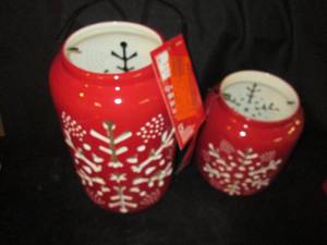 Snowflake Luminary Lanterns (8 & 12) (Red) Pallet