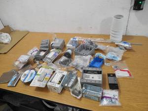 lot 59 image: Huge Box Lot of Electrical Items.