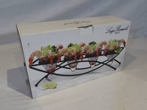 lot 53 image: Luigi Bormioli 5 Piece Martini Set - New in Box