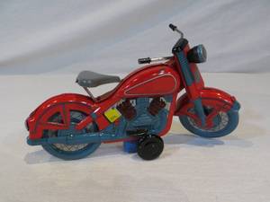 lot 65 image: Metal Tin Motorcycle