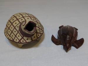 lot 76 image: Pair of Turtles