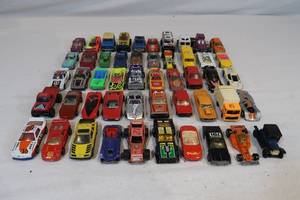 lot 91 image: 50 Toy Cars Hot Wheels Matchbox and More