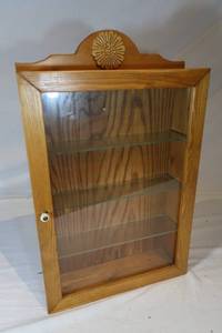 lot 99 image: Wooden Display Cabinet