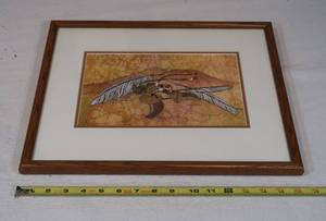 lot 104 image: 2 Framed Art Pieces