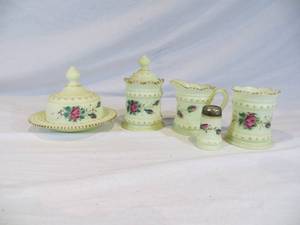 lot 133 image: Parts of Heisey Tea Set