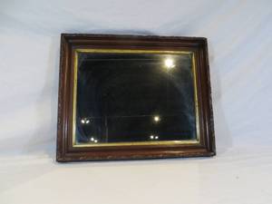 lot 134 image: Wood Framed Mirror
