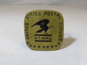 lot 139 image: US Postal Service Brass Belt Buckle