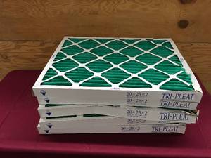 5 20 X 25 X 2 Tri- Pleat Air Filters