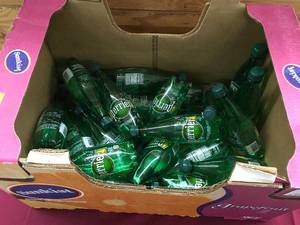 Box Of Perrier Carbonated Mineral Water