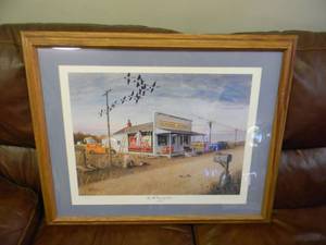 lot 2 image: NICE By the Country Store. by Les C. Kouba. Approx 30x26 - SEE PICTURES