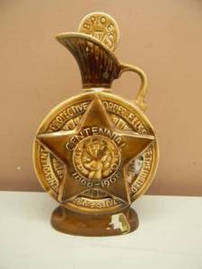 lot 30 image: Vintage 1968 Jim Beam B.P.O.E. Elks Centennial Whiskey Bottle Decanter USA - SEE PICTURES