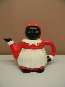 lot 43 image: VINTAGE AUNT JEMIMA TEA POT - RARE - Black Americana - APPROX 8 TALL - SEE PICTURES