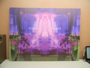 lot 48 image: ARTWORK - LARGE APPROX 48 BY 36 - ABSTRACT - SEE PICTURES