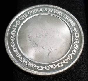 1 TROY OZ. .999 FINE SILVER EAGLE ON SHIELD DESIGN
