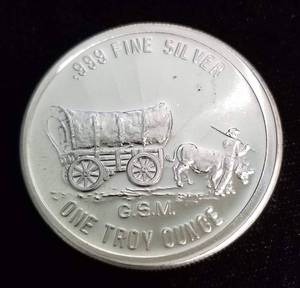 1 TROY OZ. .999 FINE SILVER PROSPECTOR ROUND