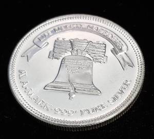 1 TROY OZ. .999 FINE SILVER 1984 A-MARK LIBERTY ROUND