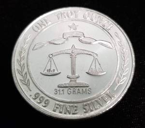 1 TROY OZ. .999 FINE SILVER PARLIAMENT SILVER