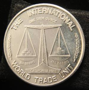1 TROY OZ. .999 FINE SILVER CALIFORNIA MINT  LOCOMOTIVE
