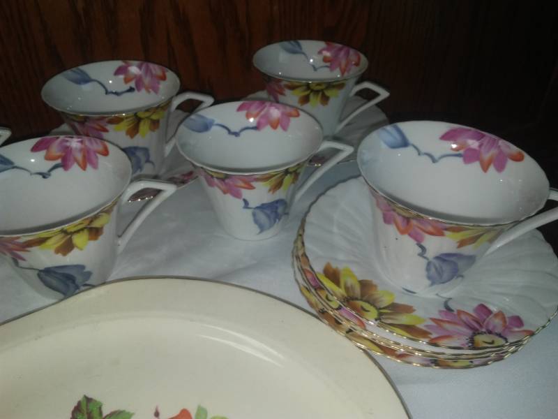 lot 24 image: HUGE LOT SEE ALL PICS Porcelain China Cups Saucers  more. ABOUT 2 DOZEN